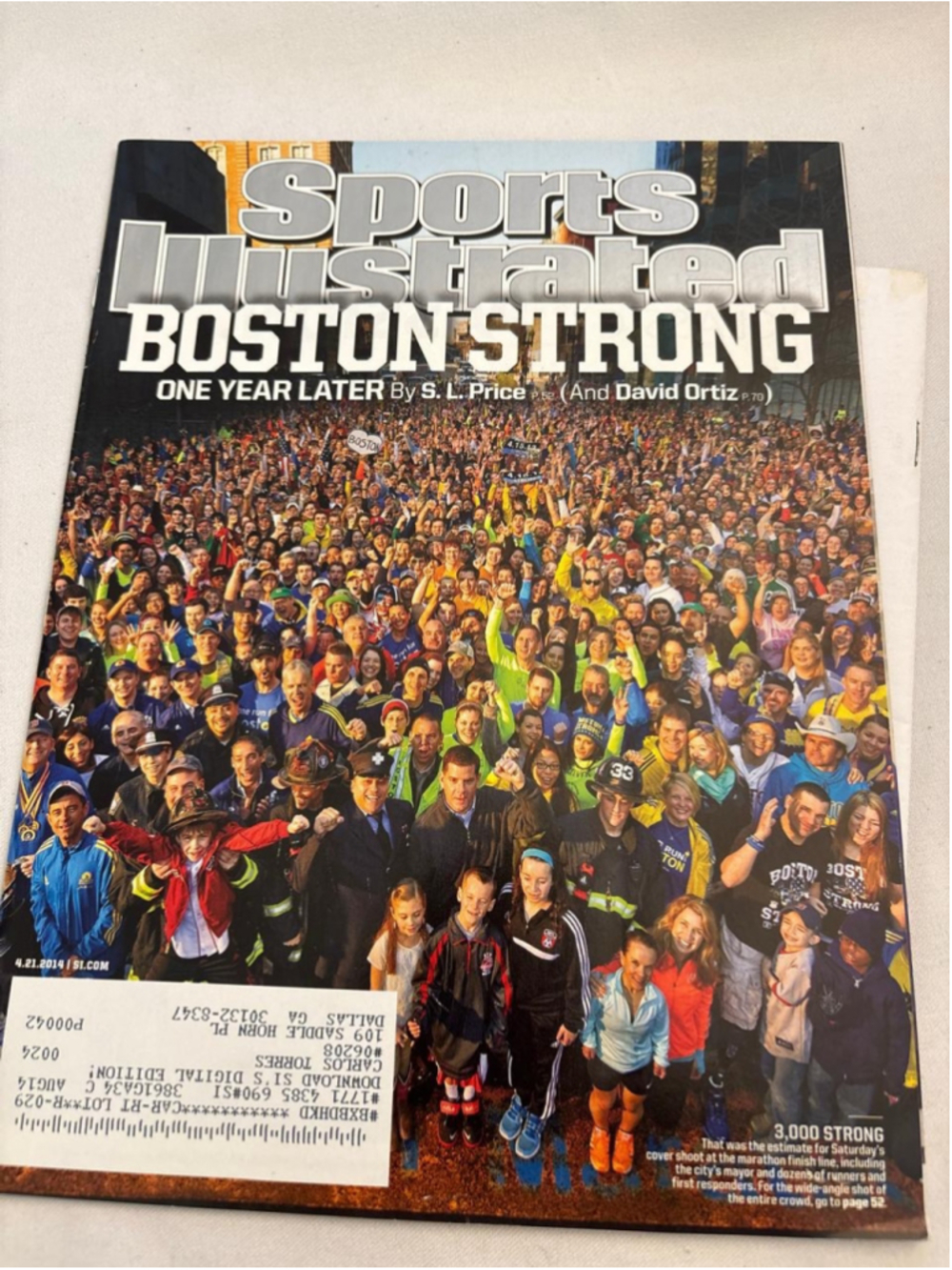 Sports Illustrated Boston Strong Magazine One Size Blue White #E44